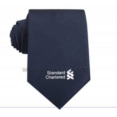 Standered Charter Bank Logo Jacquard Staff Silk/Polyester Uniform Tie